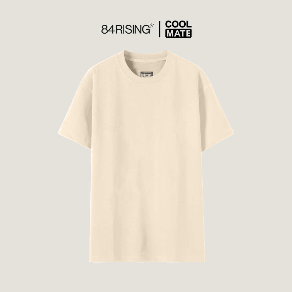 [MUA 3 GIẢM 12%]Áo thun relaxed fit 84RISING trơn màu