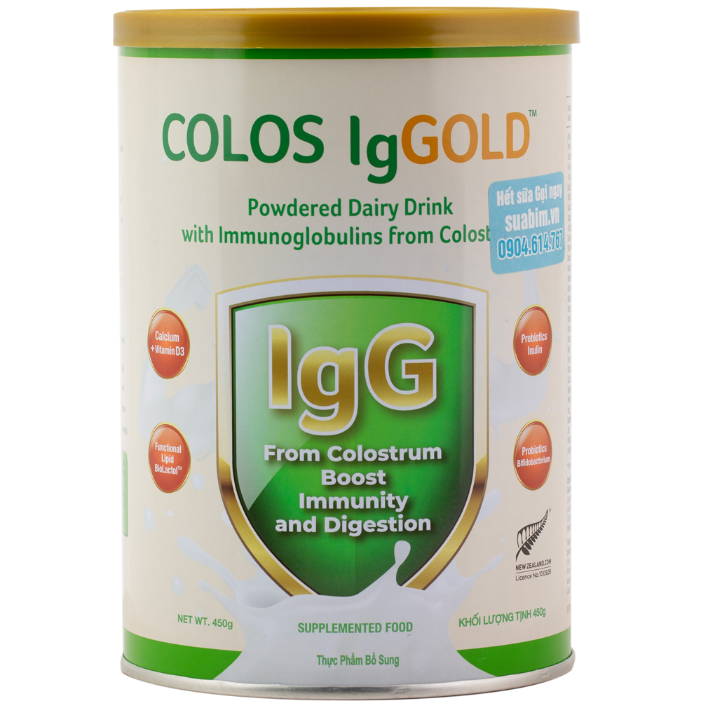 Sữa Non Colos Ig Gold 450g Sữa Non New Zealand Bổ Sung Kháng Thể