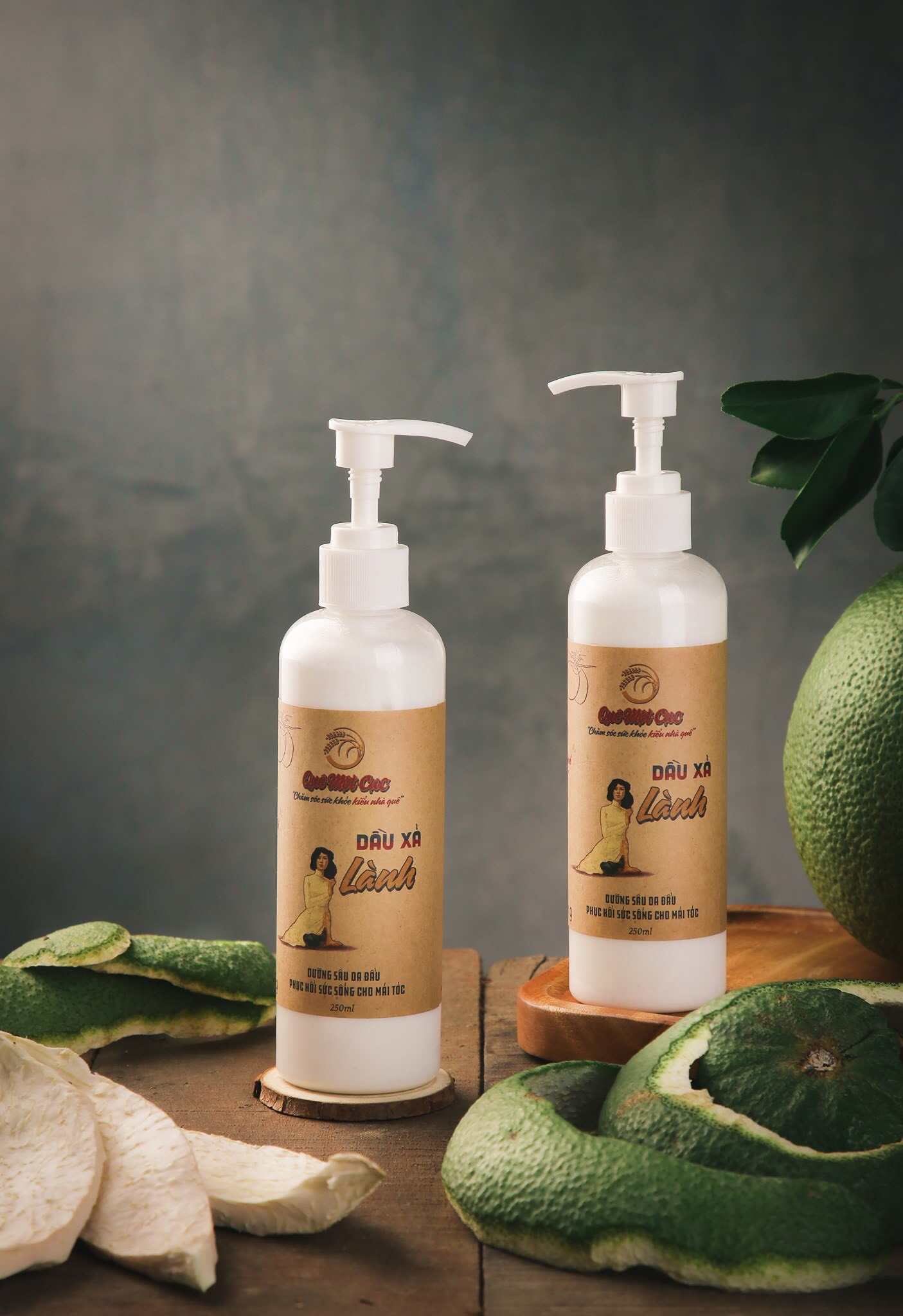 [HCM]DẦU XẢ LÀNH ORGANIC QUÊ MỘT CỤC 250ml: HÀNH PHẦN TỰ NHIÊN GIÚP TÓC MỀM MƯỢT MÙI NHẸ NHÀNG