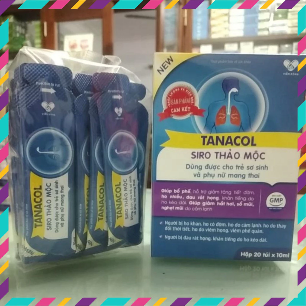 Siro ho thảo mộc Tanacol  - ngứa rát họng khan tiếng - Dùng được cho trẻ sơ sinh và phụ nữ có thai