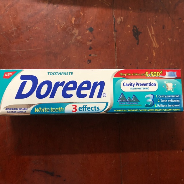 [HCM]Kem đánh răng Doreen 3 hiệu quả tuýp 180g