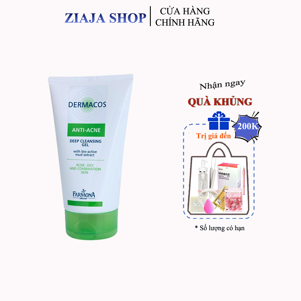 Sữa Rửa Mặt Dermacos Giảm Viêm Ngừa Mụn – DERMACOS FARMONA 150 ml