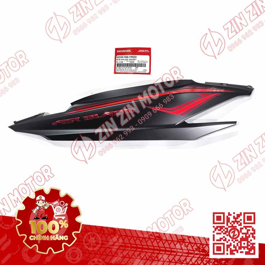 Dàn Áo AB 2017 Dàn Áo Xe Air Blade 125 2017 Đen Nhám Phiên Bản Đen Mờ Chính Hãng Honda - ZZM
