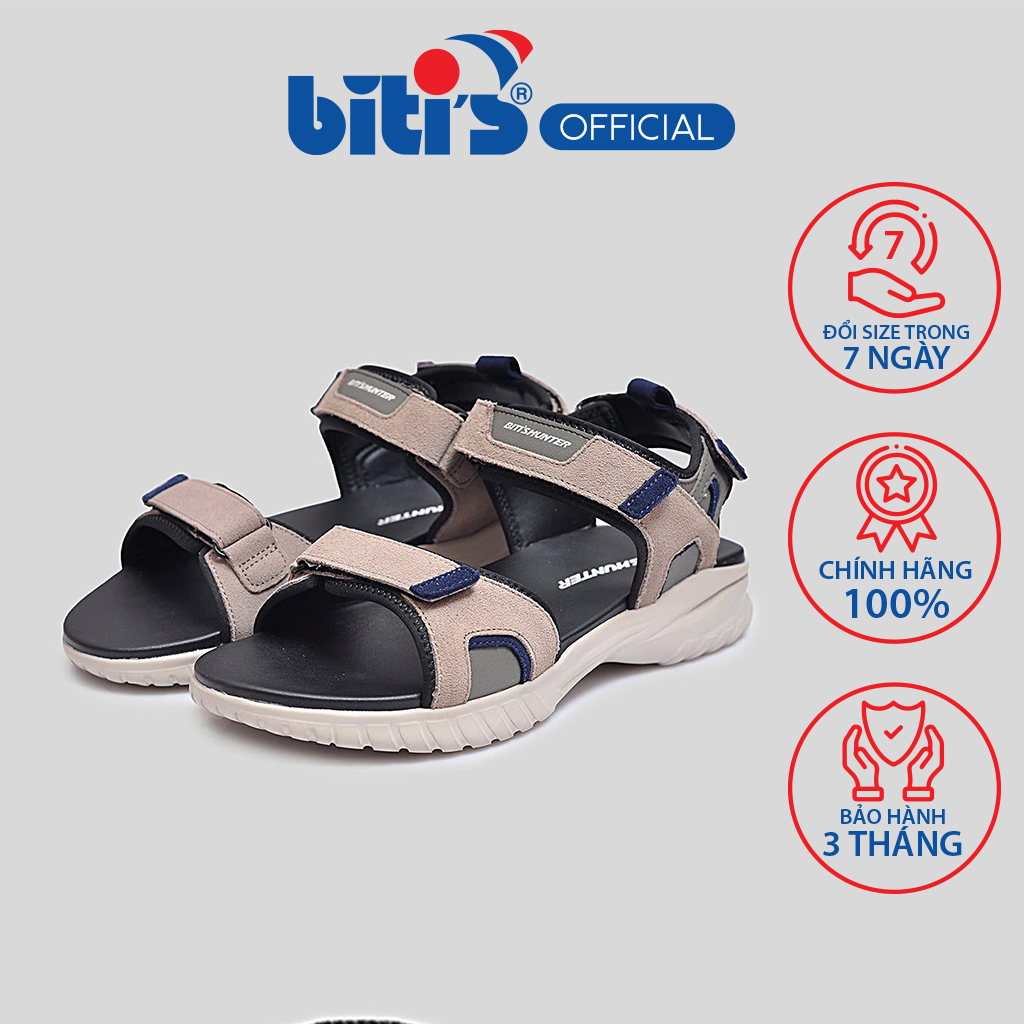 Sandal Nam Bitis Hunter HEM001400KED (KEM ĐẬM)