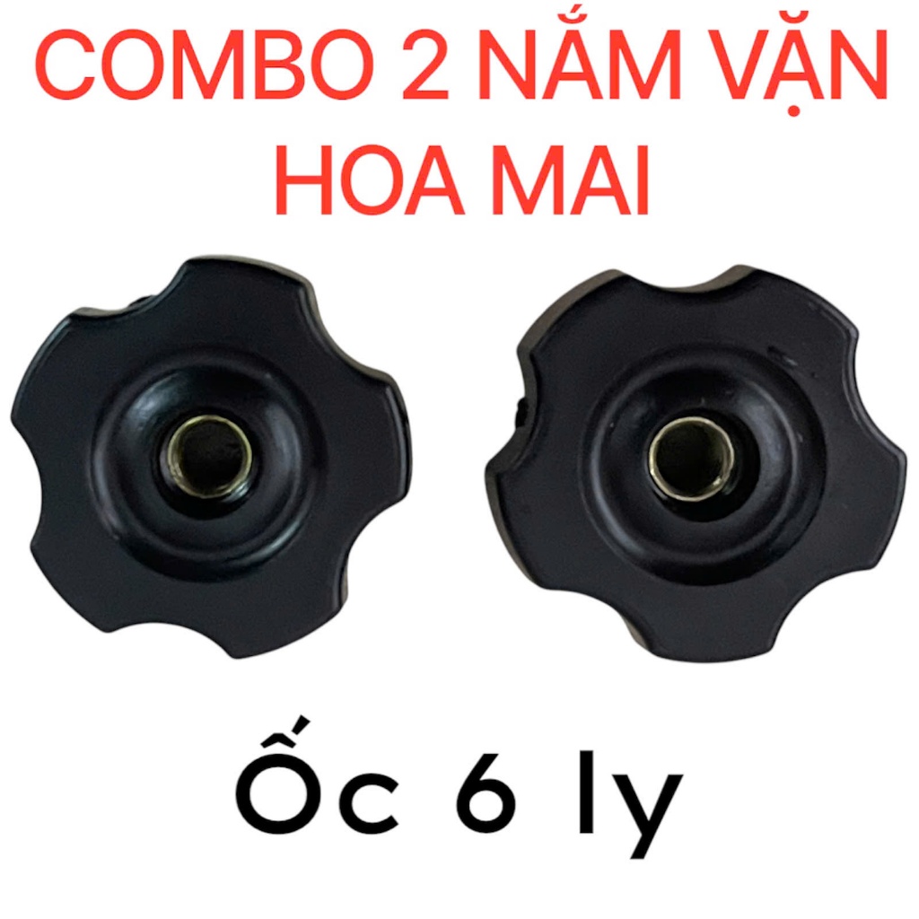 Núm vặn tay bông mai nhựa ren bằng thép  núm vặn cho ghế xe máy