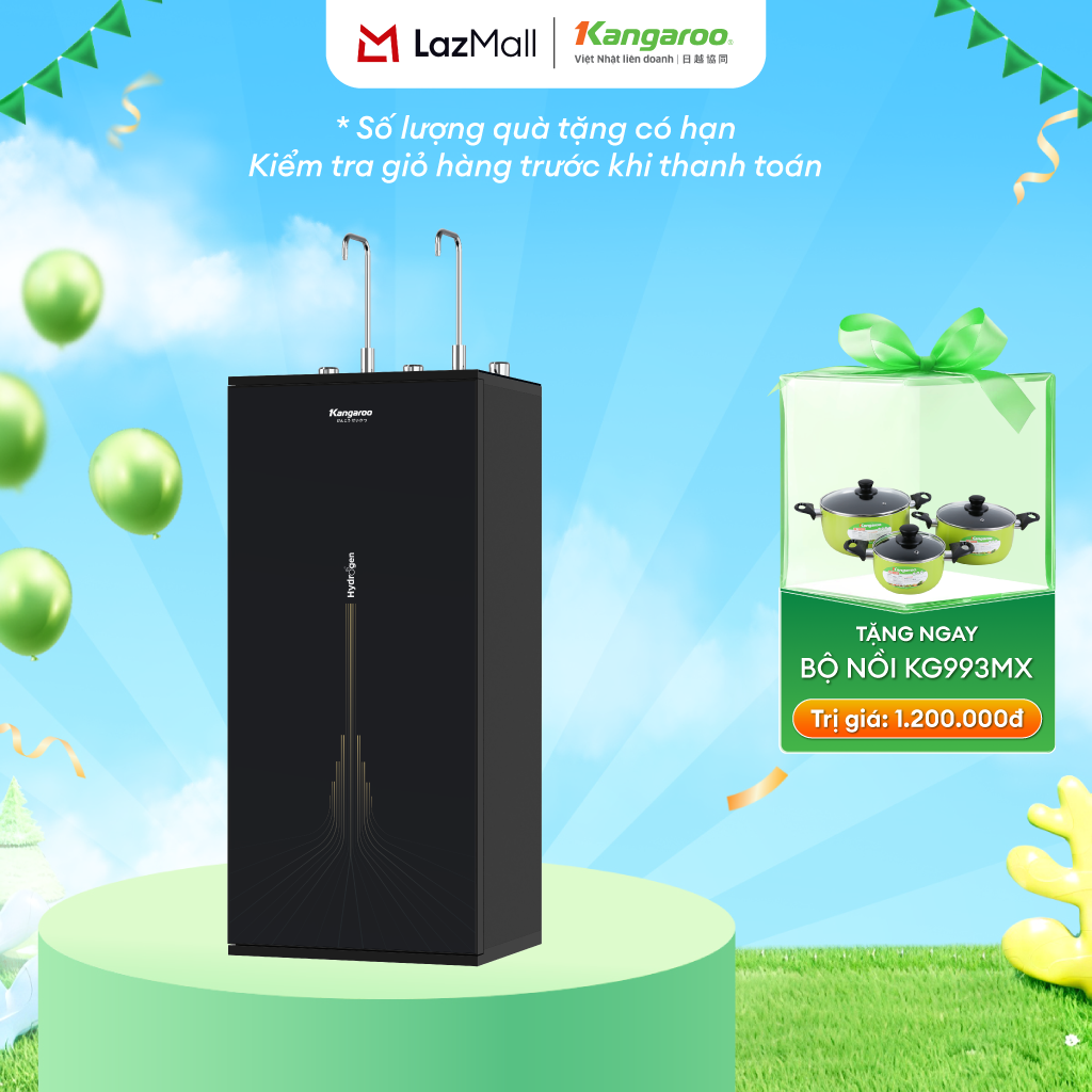 Máy lọc nước RO nóng nguội lạnh Hydrogen Kangaroo KG10A13 10 lõi, Tủ đứng, Việt Nam
