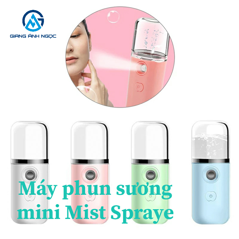 [Hcm]Máy Tạo Độ Ẩm Cho Da Nano Mist Sprayer Mini Dùng Pin Và Tinh Dầu