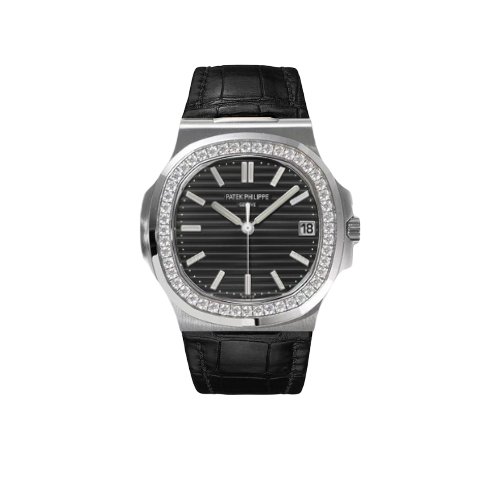 Đồng hồ nam Patek Philippe Nautilus 5711.BBD mặt kính Mineral chống xước viền đinh đá chống nước dây