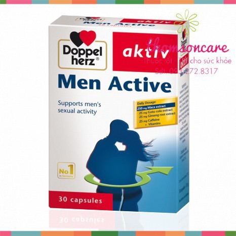 Men Active Hỗ Trợ Tăng Cường Sinh Lý Nam - Chính Hãng Doppelherz Aktiv Từ Đức Sản Phẩm Có Nguồn Gốc Xuất Xứ Rõ Ràng Sử Dụng Dễ Dàng Cam Kết Hàng Nhận Được Giống Với Mô Tả