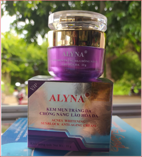 KEM ALYNA MỤN TRẮNG DA CHỐNG NẮNG GIẢM LÃO HÓA DA 10G