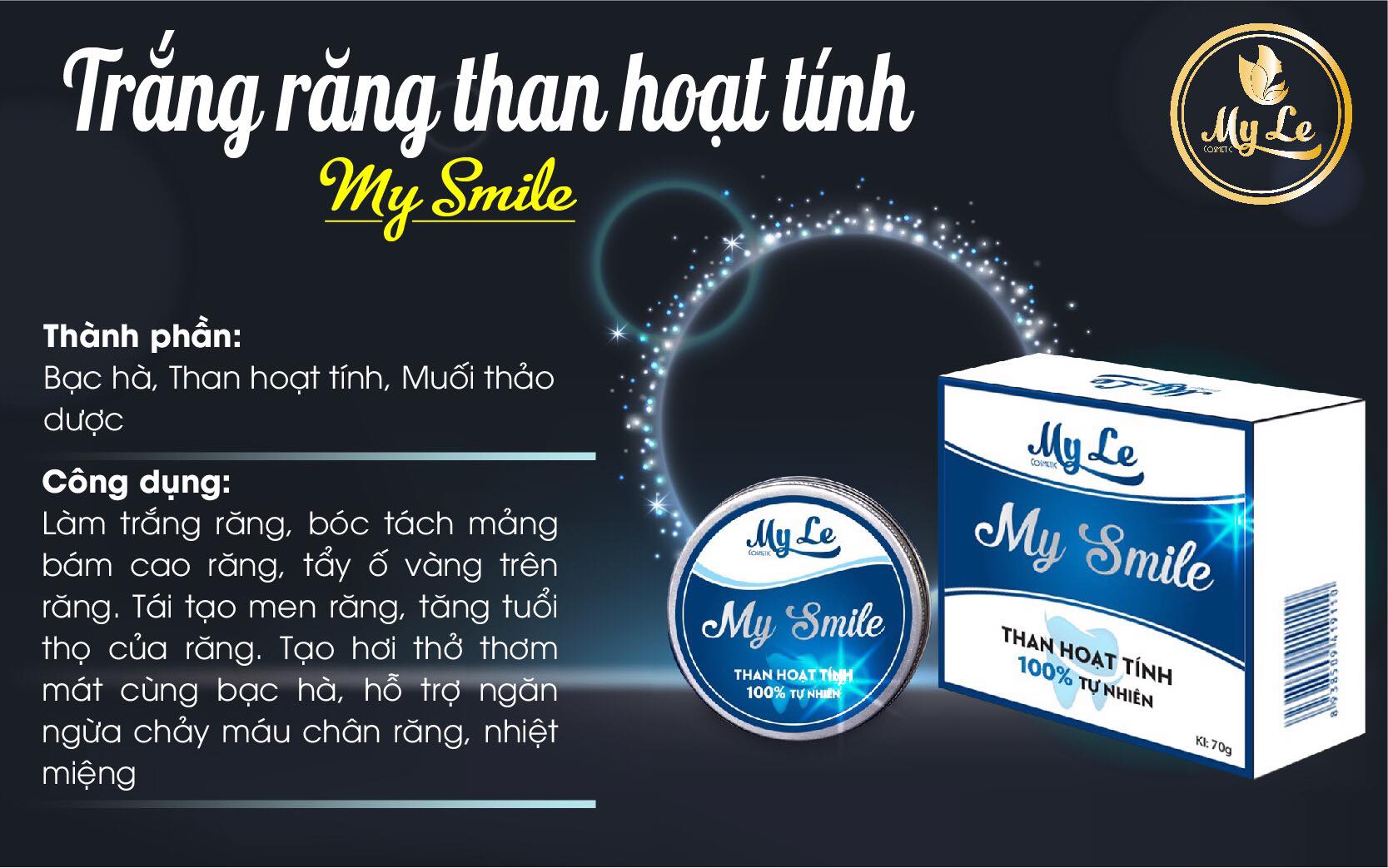 [Hcm]Bột Làm Trắng Răng My Smile