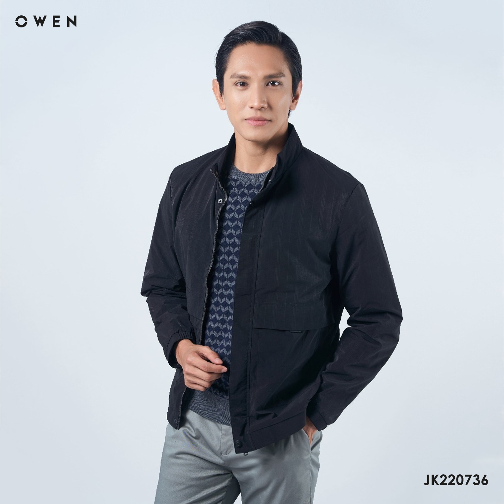 OWEN - (FREESHIP) Áo khoác nam áo Jacket cao cấp giữ ấm tốt JK220736