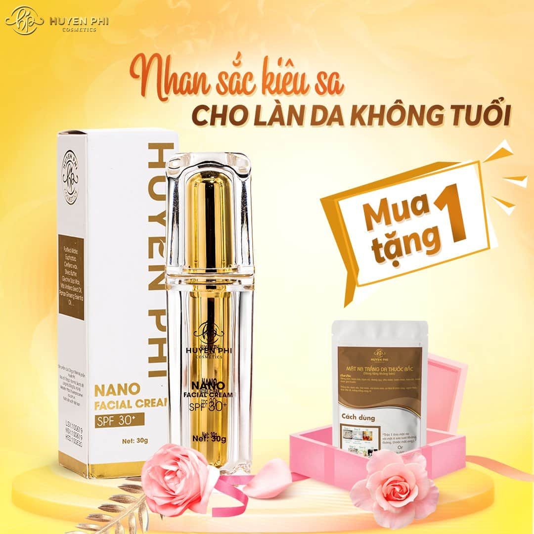 Kem Face Nano Dưỡng Da Mặt Trắng Hồng - Sáng Mịn - Da Sáng Bật Tông Sau 2 - 3 Tuần Sử Dụng