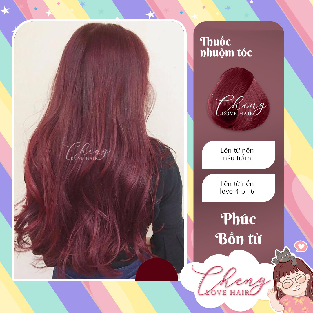 Nhuộm Tóc Phúc Bồn Tử Không Cần Tẩy Tóc Chenglovehairs Chenglovehair