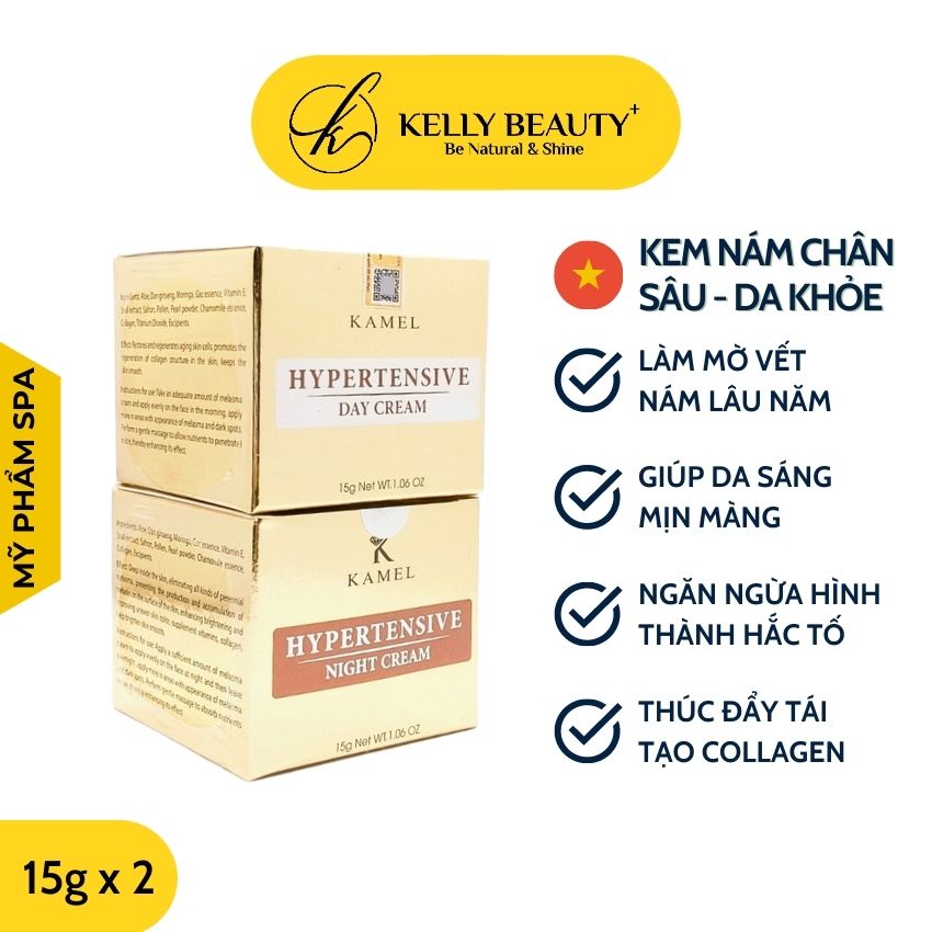 Kem Nám Chân Sâu Kamel 15G – Loại Bỏ Nám Lâu Năm Làm Sáng Cân Bằng Màu Da Tăng Sinh Collagen Giúp Da Mịn Màng | Kelly Beauty