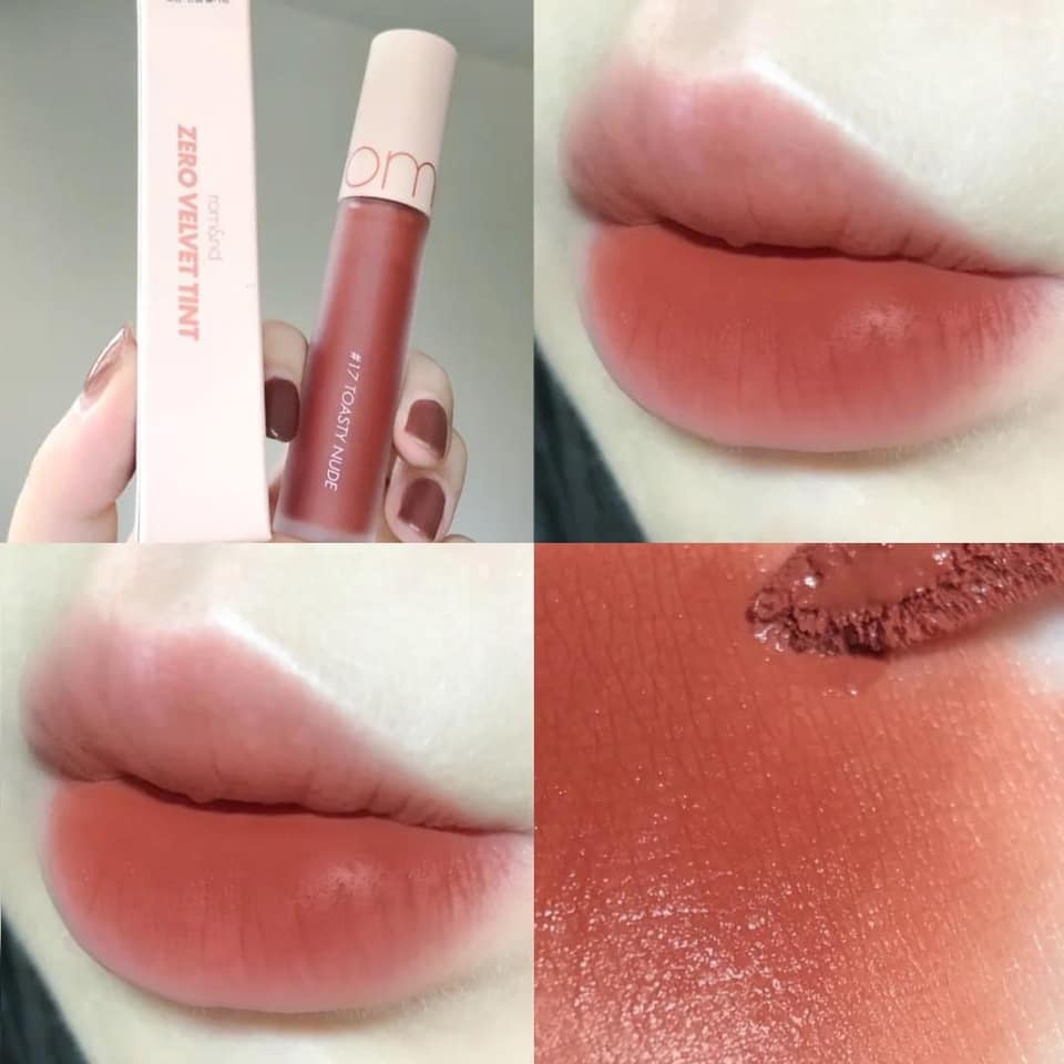 [Hcm]Son Kem Lì Xốp Mềm Cho Đôi Môi Nhẹ Như Không Romand Zero Velvet Tint