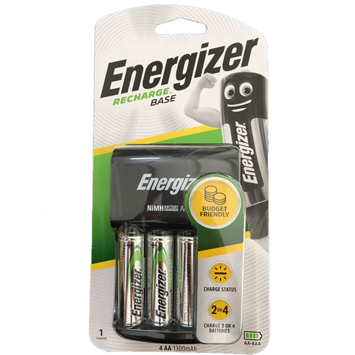 Bộ sạc Pin Energizer CHVC5 Bộ sạc pin Energizer CHVC5 kèm 4 pin sạc Energizer AA1300mAh 1.2v