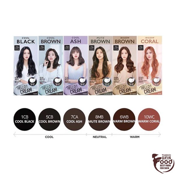 Thuốc Nhuộm Tóc Dạng Gel Miseen Hello Cream Personal Color Hair Color 125G