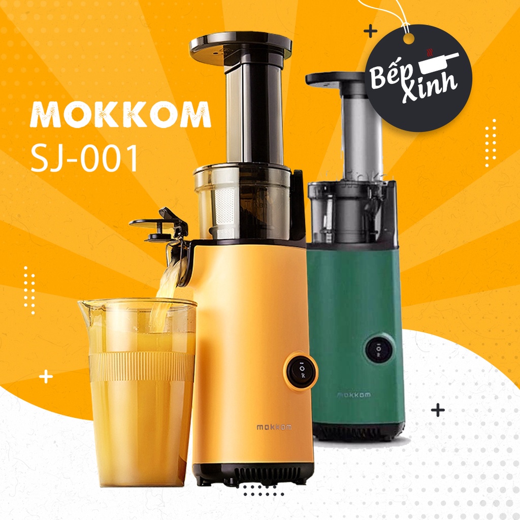 Máy ép chậm Mokkom SJ-001 - Máy ép trái cây chậm - Máy ép hoa quả - Sản phẩm chính hãng bảo hành 12 