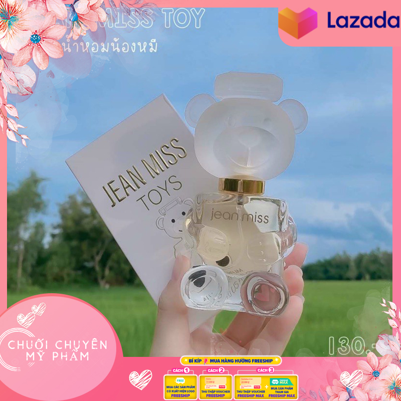 [HCM]Nước Hoa Gấu Jean Miss 30ml Cực Thơm Sang Chảnh | Nước hoa gấu JEAN MISS TOYS Eau de parfum 30ml dành cho nam và nữ hương thơm ngọt lưu hương lâu cả ngày đến 8h dùng được cho 4 mùa xuân hè thu đông giá rẻ thơm lâu hộp vỏ đẹp cao cấp