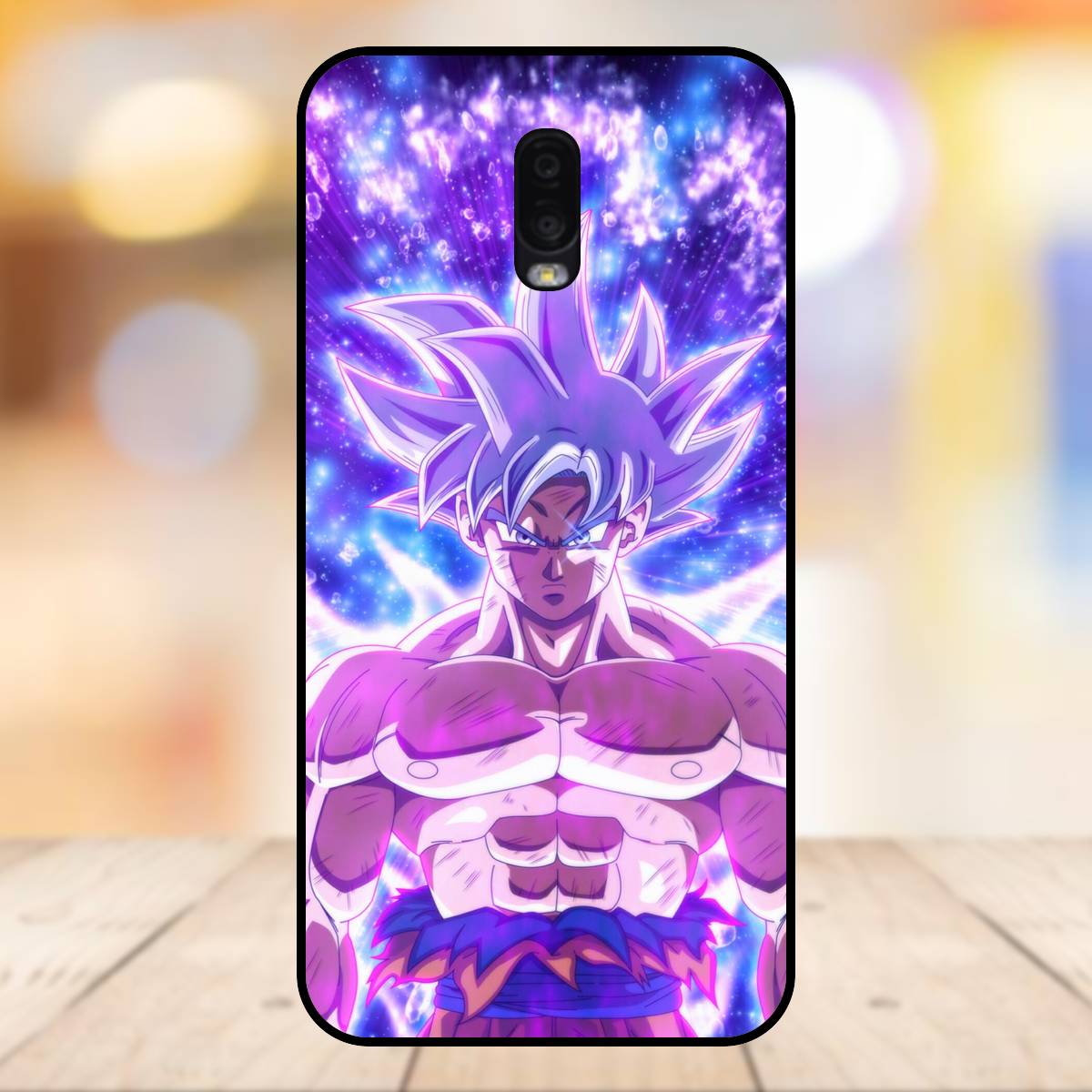 Ốp lưng điện thoại Samsung J7 Plus viền đen Goku Dragon Ball