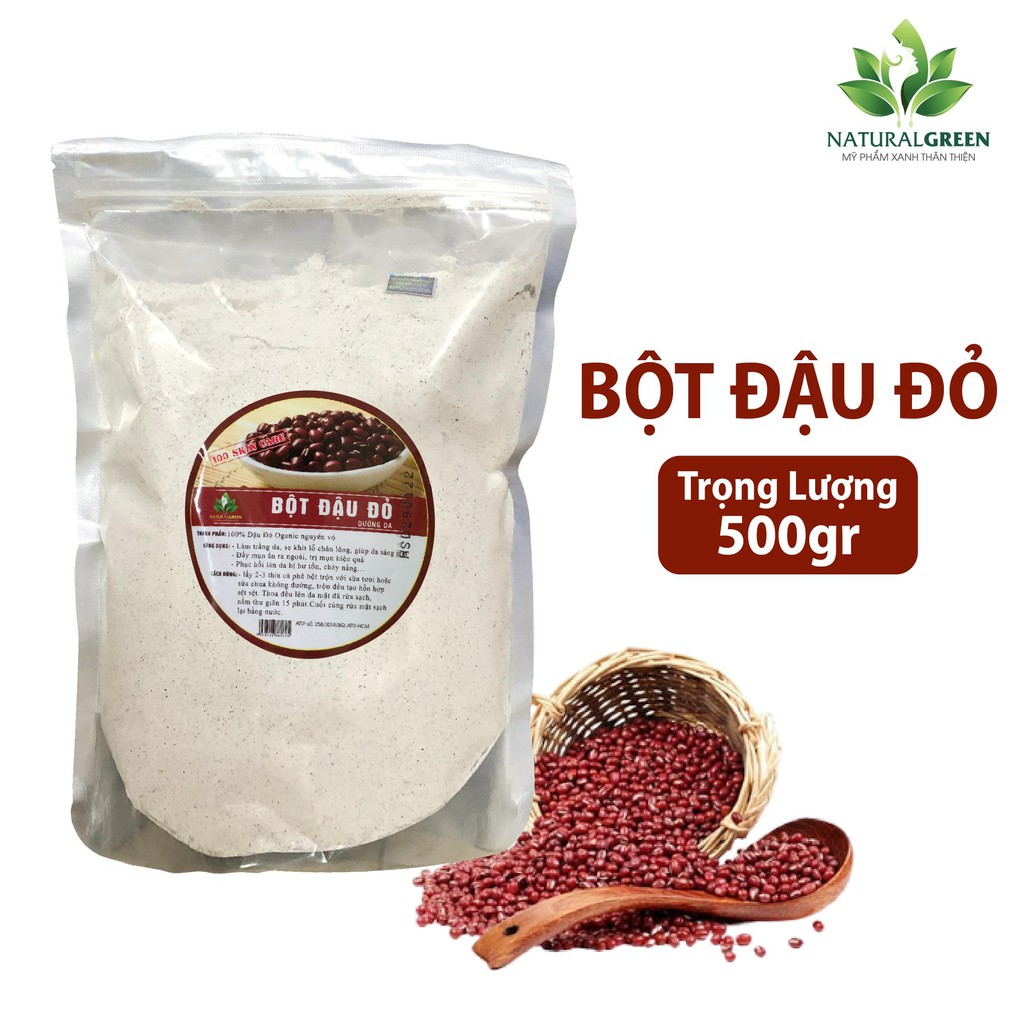 [Hcm]500Gr Bột Đậu Đỏ Nguyên Chất Làm Đẹp Da Dưỡng Trắng Giảm Thâmlàm Da Đều Màu