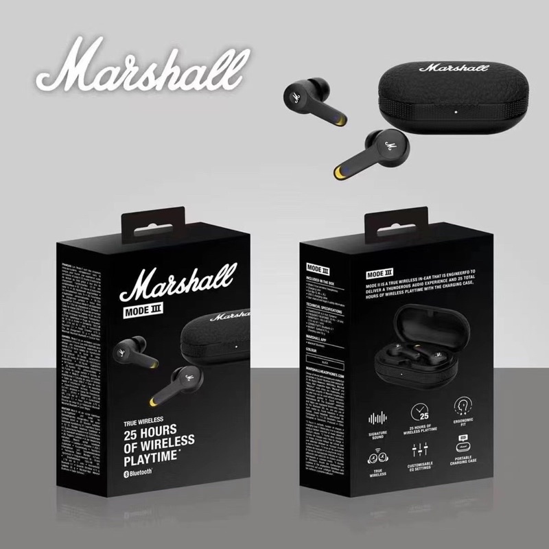 Tai nghe bluetooth MARSHALL MODE III Tai nghe không dây Bluetooth TWS bảo hành 12 tháng