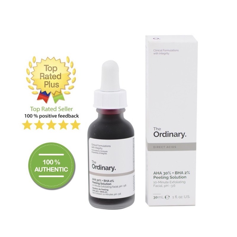 Serum Peel Da Hoá Học The Ordinary Aha 30% Bha 2% Peeling Solution