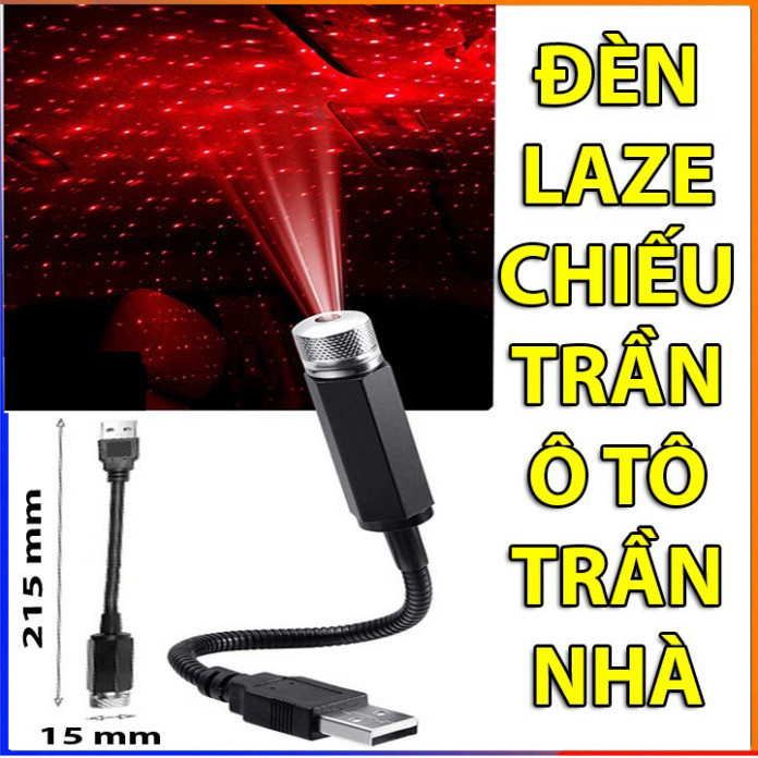 Đèn Led Chiếu Sao Chiếu Trần Xe Hơi Trần Nhà Cắm USB Tiện Lợi nhỏ gọn dễ mang theo ...