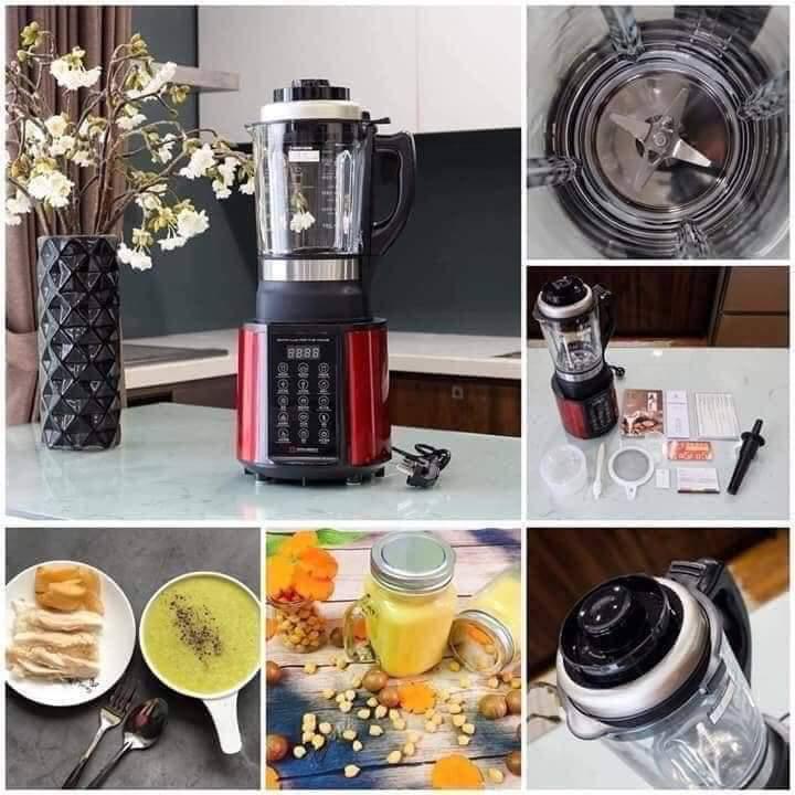 Máy làm sữa hạt đa năng Ranbem 769S - Dung lượng 1.75L, màu Đỏ, 4-5 người dùng