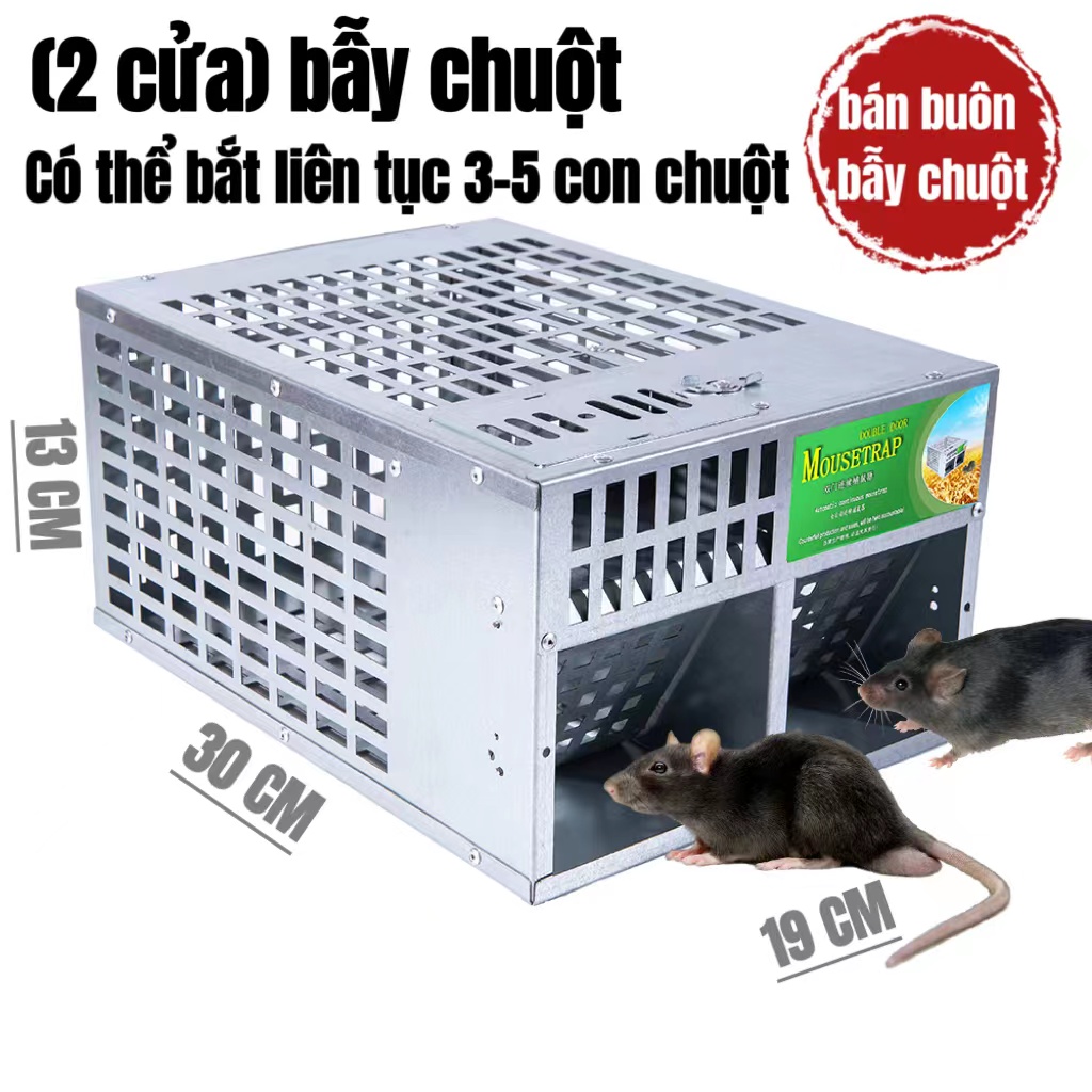 🔥GIÁ SỈ🔥Bẫy Chuột Thông Minh Metal - Bắt Nhiều Chuột Hiệu Quả - Nhạy - Tái Sử Dụng-Hàng giao ngay