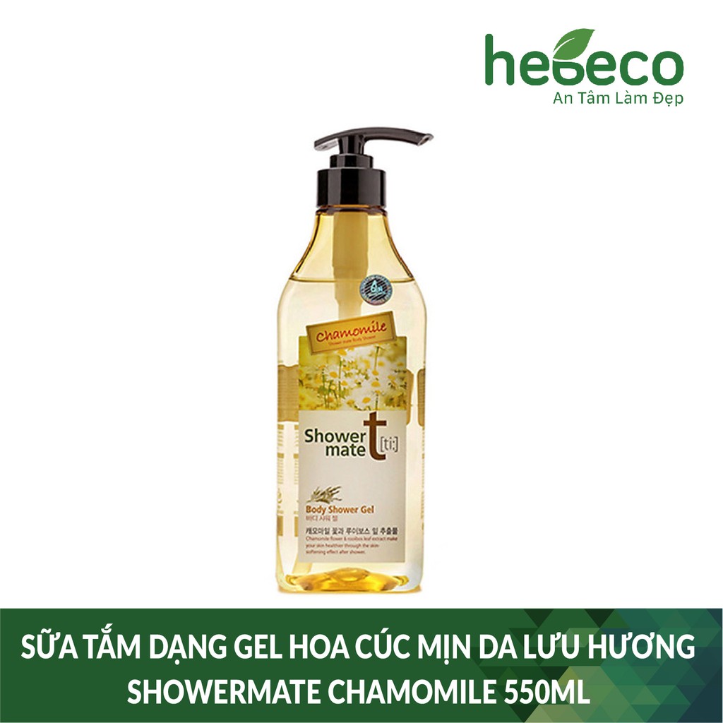 Sữa Tắm Dạng Gel Hoa Cúc Mịn Da Lưu Hương Showermate Chamomile 550Ml - Hàn Quốc Cam Kết Hàng Đúng Mô Tả Chất Lượng Đảm Bảo An Toàn Đến Sức Khỏe Người Sử Dụng