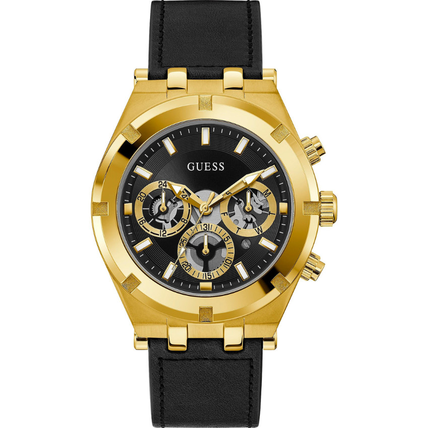 Đồng hồ đeo tay nam dây da cao cấp chống nước thể thao Guess GW0262G2 size 43mm fullbox  shop kiwi