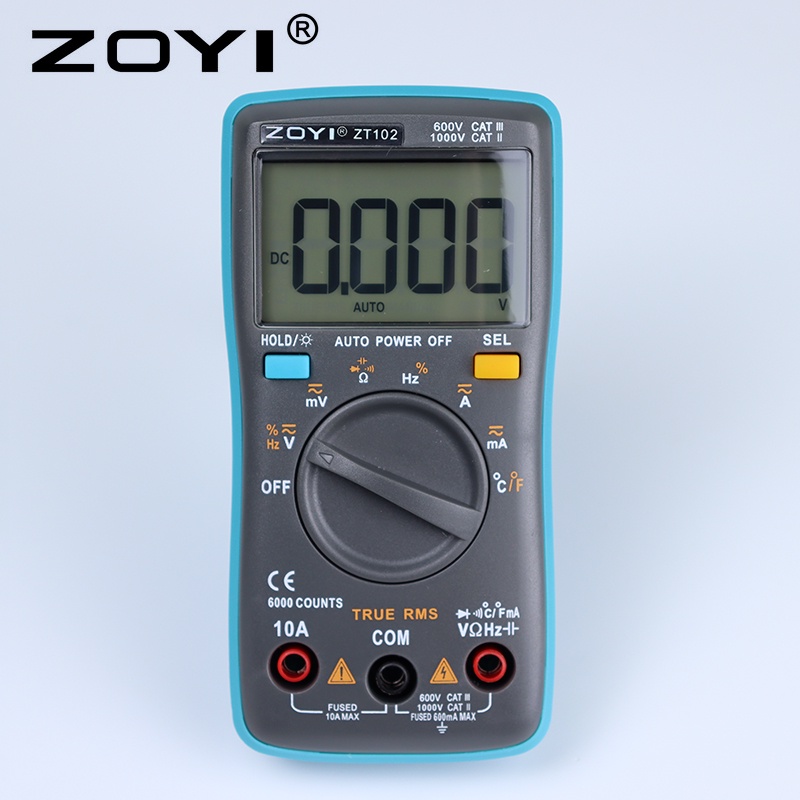 Đồng Hồ Đo Điện ZOYI ZT-102A ZT-102 ( ZT102A ZT102 ) Đo Điện Vạn Năng Tự Động - Hàng Chính Hãng - Bả