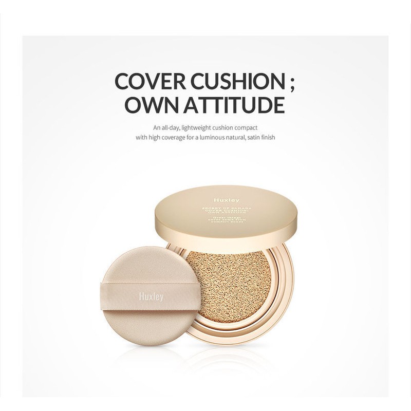 Phấn Nước Trang Điểm Dưỡng Ẩm Huxley (Có Bill) Moist Cushion Own Attitude 12G Chibeauty.store