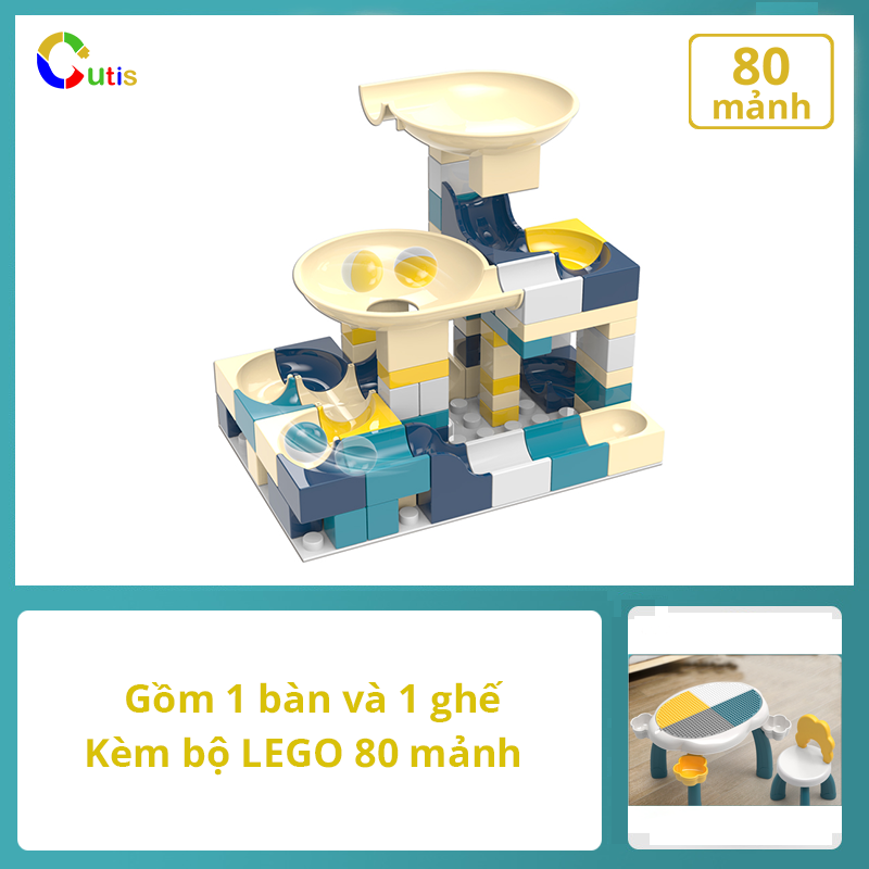 Bàn LEGO đa năng CUTIS bộ bàn ghế lắp ráp cho bé trai và bé gái đồ chơi giáo dục giúp phát triển trí thông minh cho bé