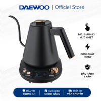 Ấm đun siêu tốc cổ ngỗng pha trà cafe Daewoo 13 mức nhiệt chính xác giữ ấm 2 tiếng 1L DWK-GN10LCD BH 2 năm