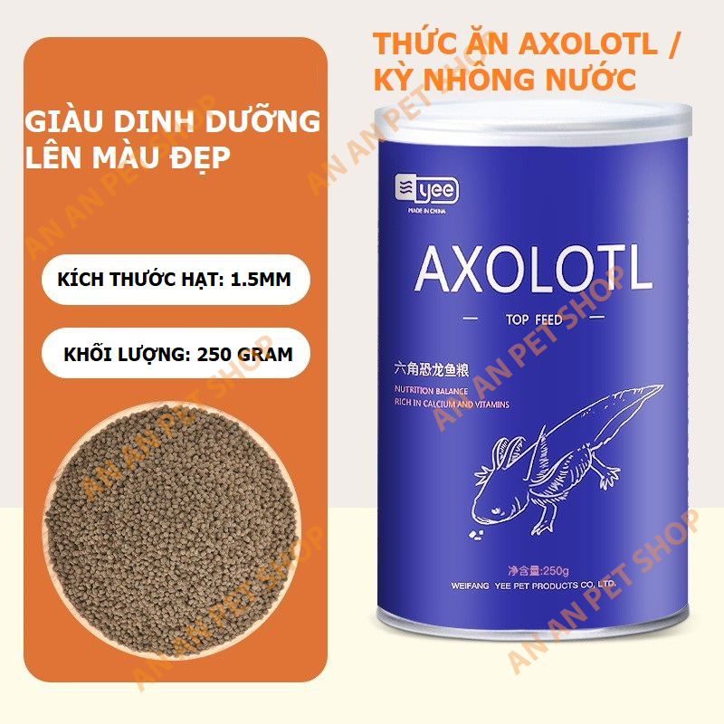 Thức ăn Kỳ Nhông Nước | Cám Yee Axolotl Khủng long 6 sừng