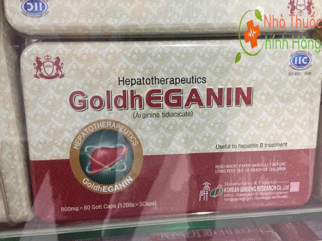 [ NHẬP KHẨU HÀNG CAO CẤP] Viên bổ gan Goldheganin đỏ Hàn Quốc hỗ trợ cực tốt cho người gan nhiễm mỡ giúp đào thải độc tố gan nhanh chóng và hiệu quả( Hộp 60 viên)