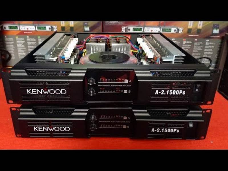 Main Cục Đẩy Công Suất 2 Kênh Kenwood A-2.1500pc 2x1000w/8 Ôm 2x1600w/4 Ôm - 44 Sò Nguồn Đồng - Gia Khang Shop