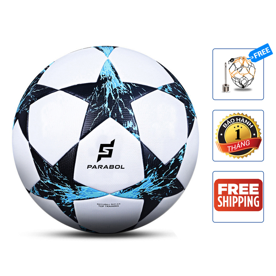 Quả banh bóng đá đúc Champions - Số 5 - Banh bóng đá da C1 - Size 5