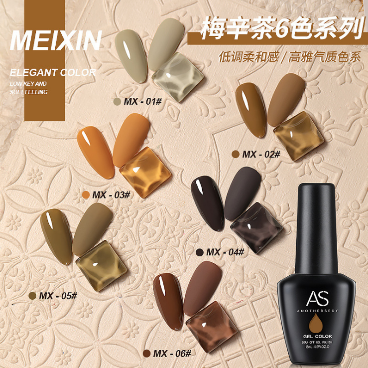 [HCM]Sơn Gel AS Mã MX 15ml Chính Hãng Chai Đen