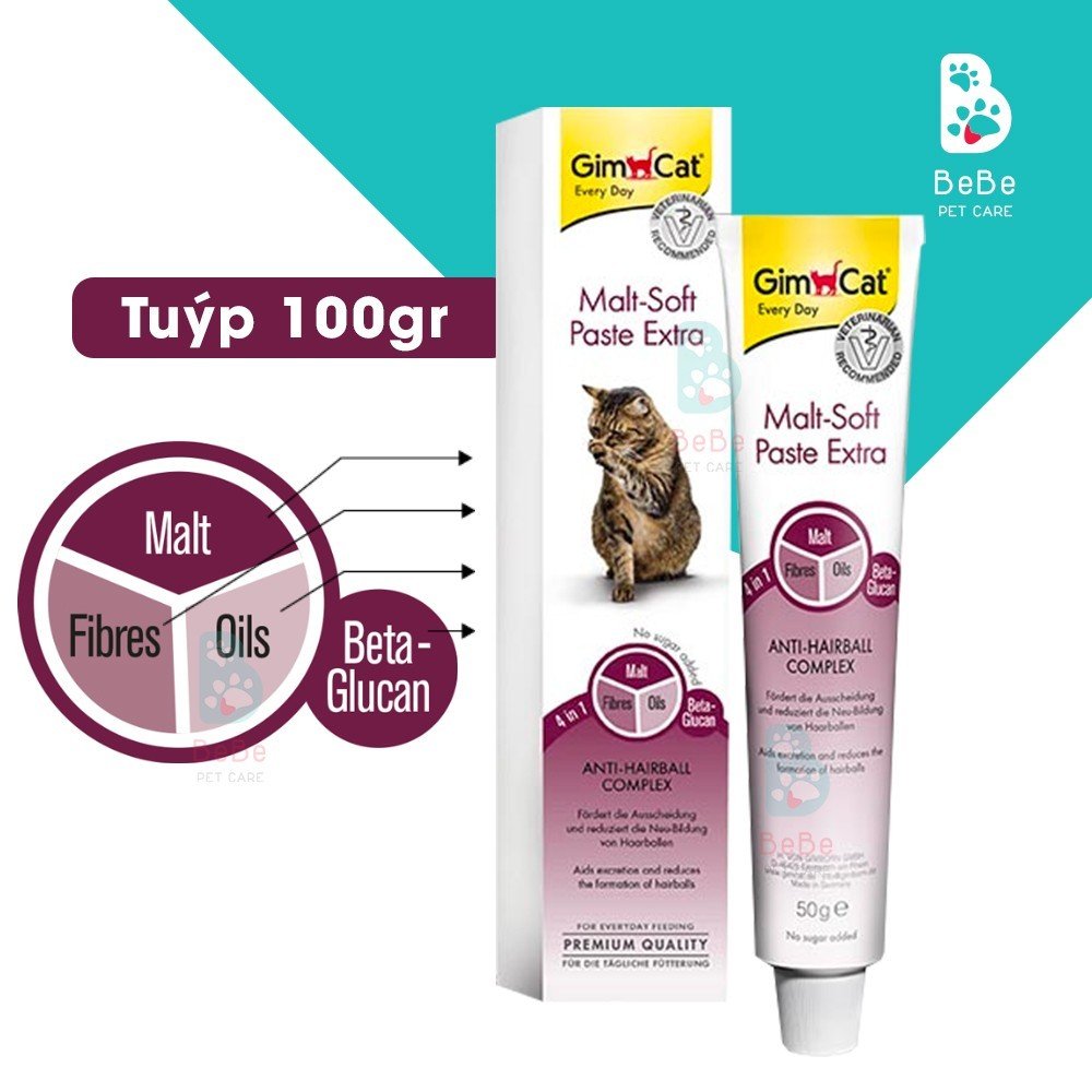[GIMCAT] Gel Tăng Đề Kháng & Bổ Sung Dinh Dưỡng Đủ Loại dành cho Mèo 100Gr - nhập khẩu từ Đức