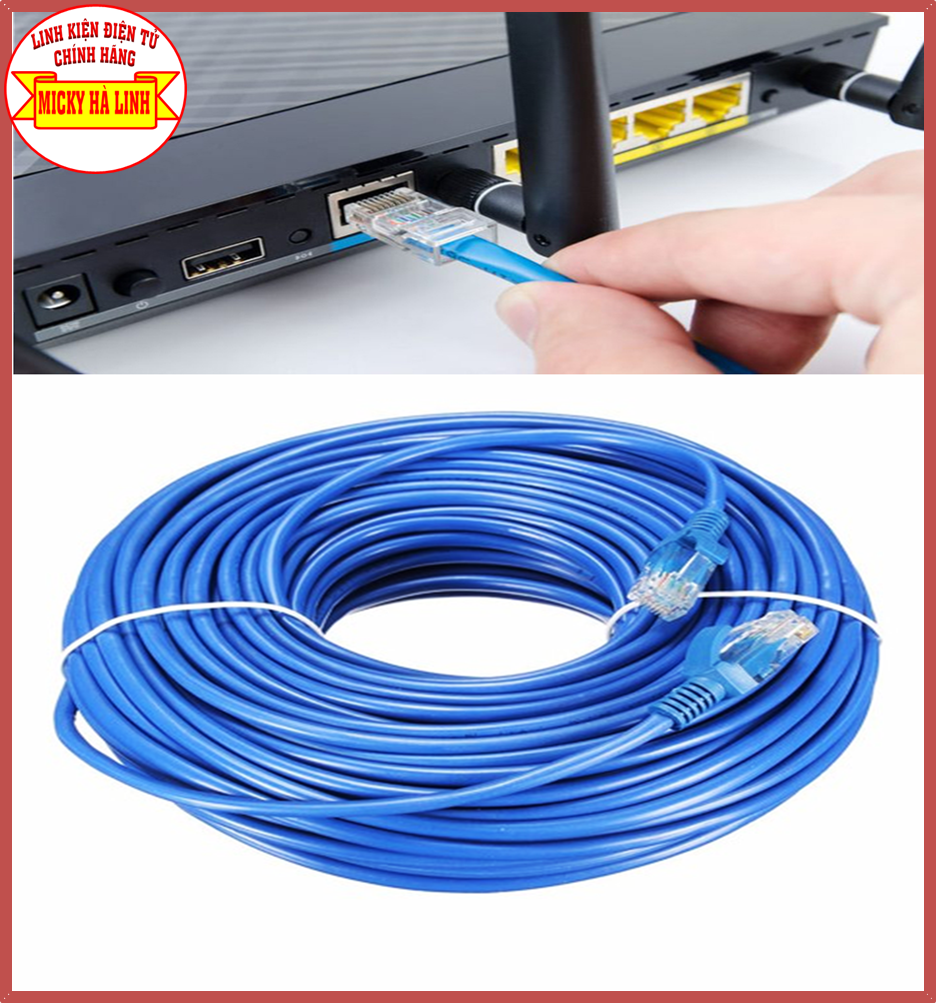 Dây cáp mạng bấm sẵn 2 đầu J45 dây internet dây lan bấm sẵn kết nối được đường truyền cat5 cat6 từ 1