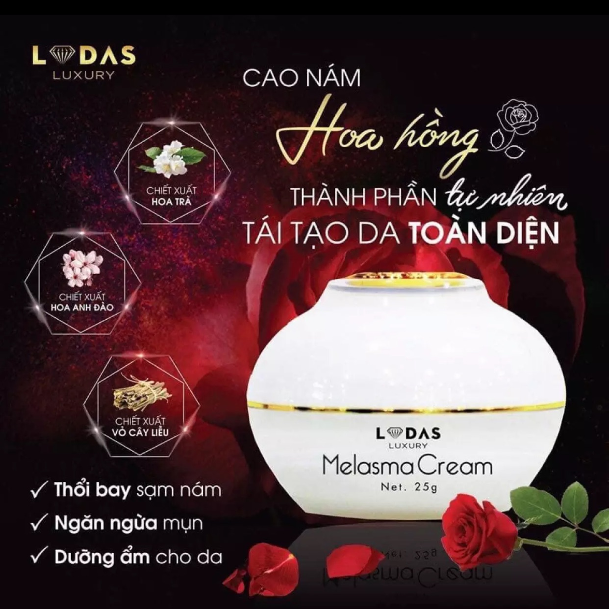 Cao Nám Hoa Hồng Melasma Cream