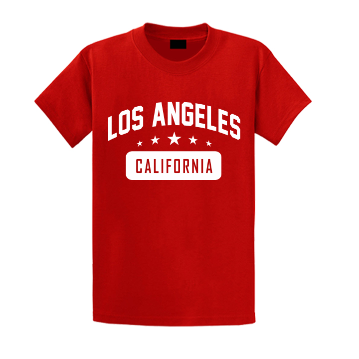 ÁO THUN NAM NỮ LOS ANGELES VẢI THUN COTTON MỀM MỊN