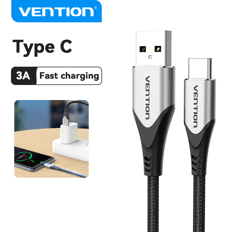 Vention USB Type C Cable Fast Charger Cord 3A Fast Charging Cable dây sạc type c sạc nhanh for SAMSU