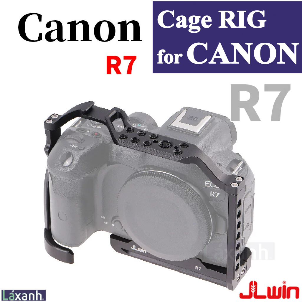 Canon EOS R7 | Rig Cage Rigcage Khung lồng máy ảnh quay video giá đỡ bảo vệ bracket hãng JLWin Small
