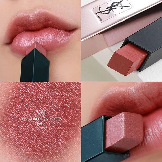 Son YSL Rouge Pur Couture The Slim Glow Matte ( 202 212 214 207 12 2101 204 ) màu siêu xinh (hàng có bill).