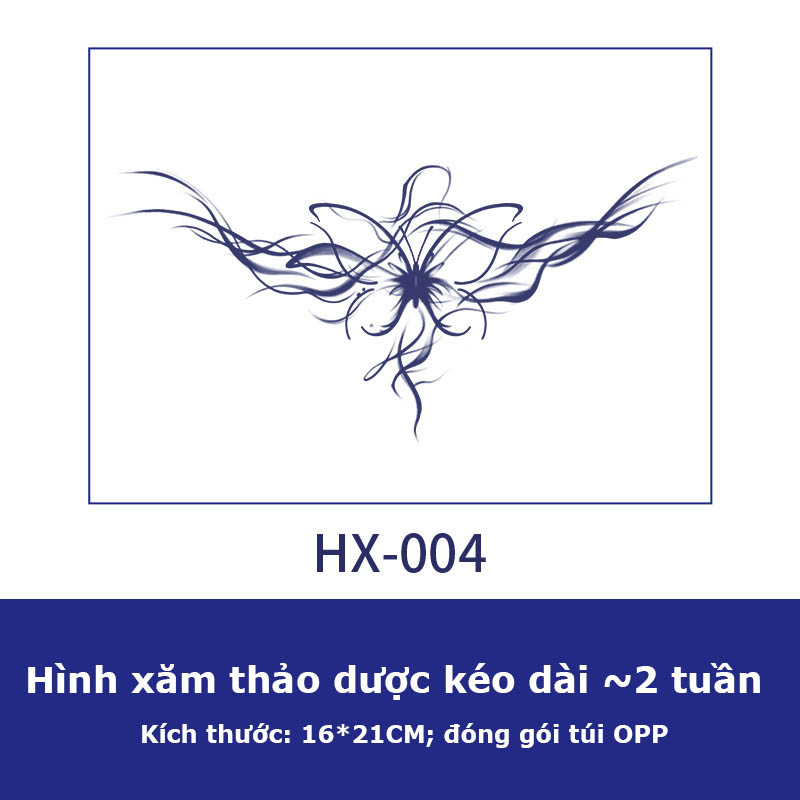 Hình xăm lưng BIMHOUSE hình xăm dán 15 ngày chống nước xăm lưng bụng ngực HX-004